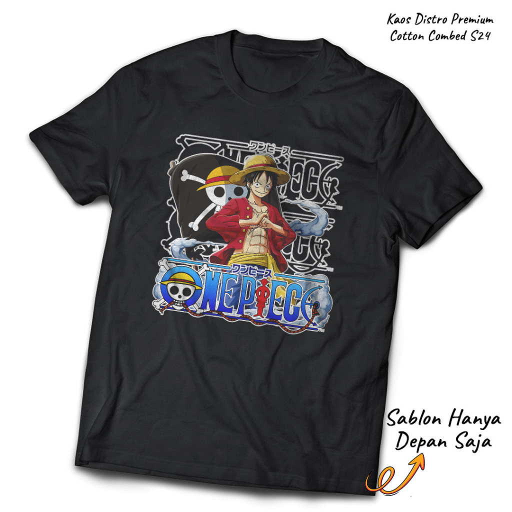 Jual Kaos One Piece Lutfy Gear 5 Distro Desain Keren Terbaru Bisa ...