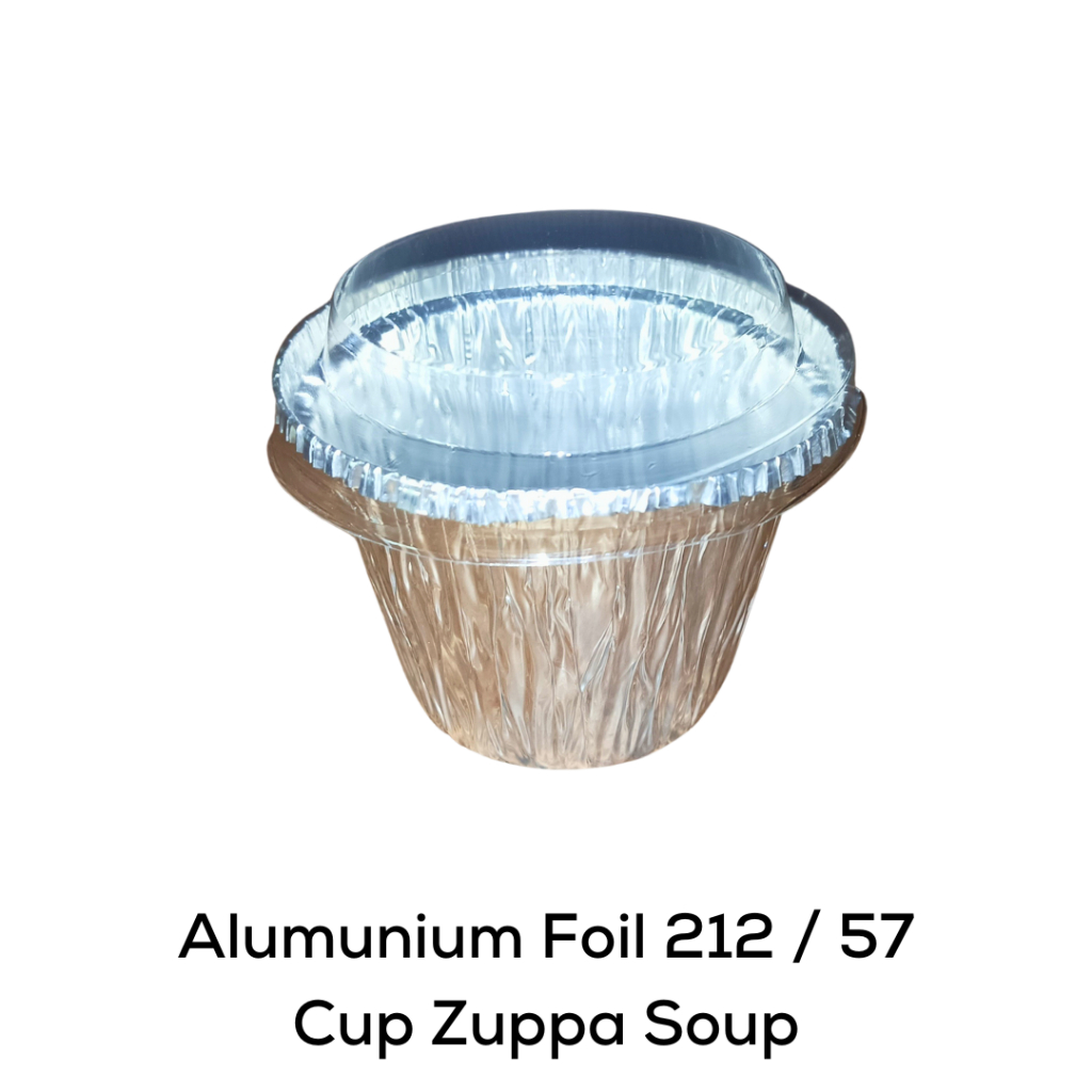 Jual Alumunium Foil 212 / 57 / Alumunium Foil cup Zuppa Soup Shopee