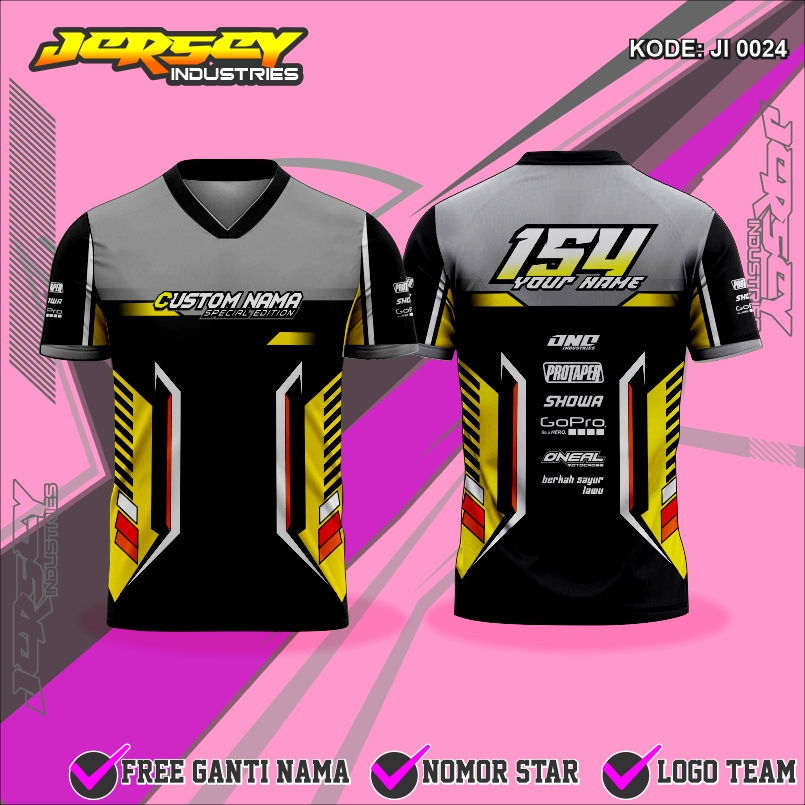 Jual JERSEY RACING TERBARU CUSTOM NAMA BISA REQUEST NAMA NOMER LOGO ...