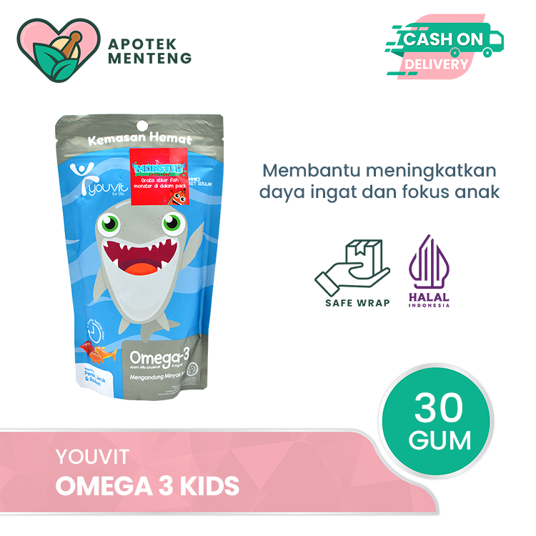 Jual Youvit Omega 3 kids 30 Gummies Multivitamin Omega 3 Untuk Anak Shopee Indonesia