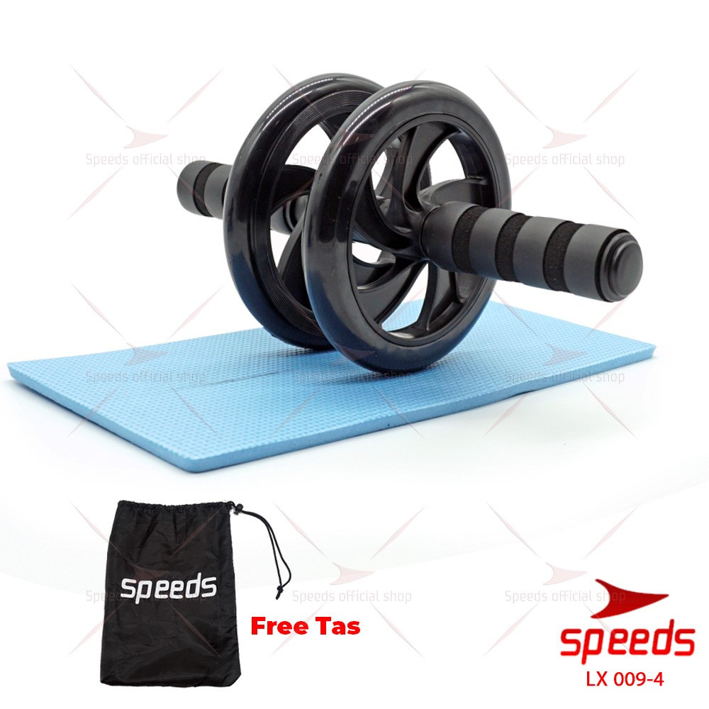 Jual Speeds Ab Wheel Ab Roller Double Wheel Abdominal Roller Alat Push Up Stand Bar Alat