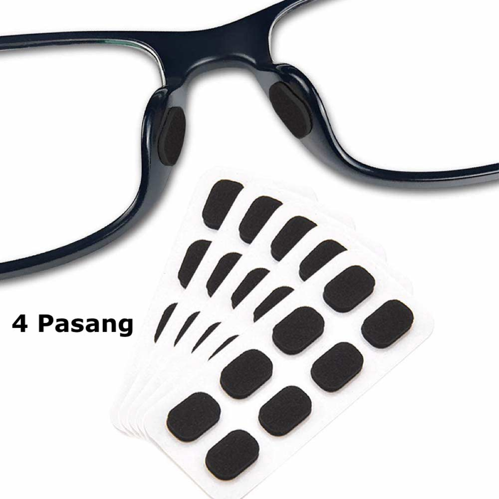 Jual 8 Pcs Stiker [ Hitam ] Kacamata Penyangga Hidung Pencegah Turun ...