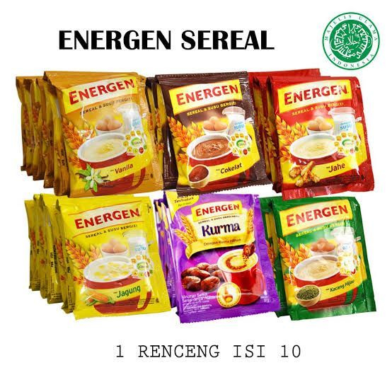 Jual Energen Sereal 1 Renceng Isi 10 Sachet Rasa Shopee Indonesia 