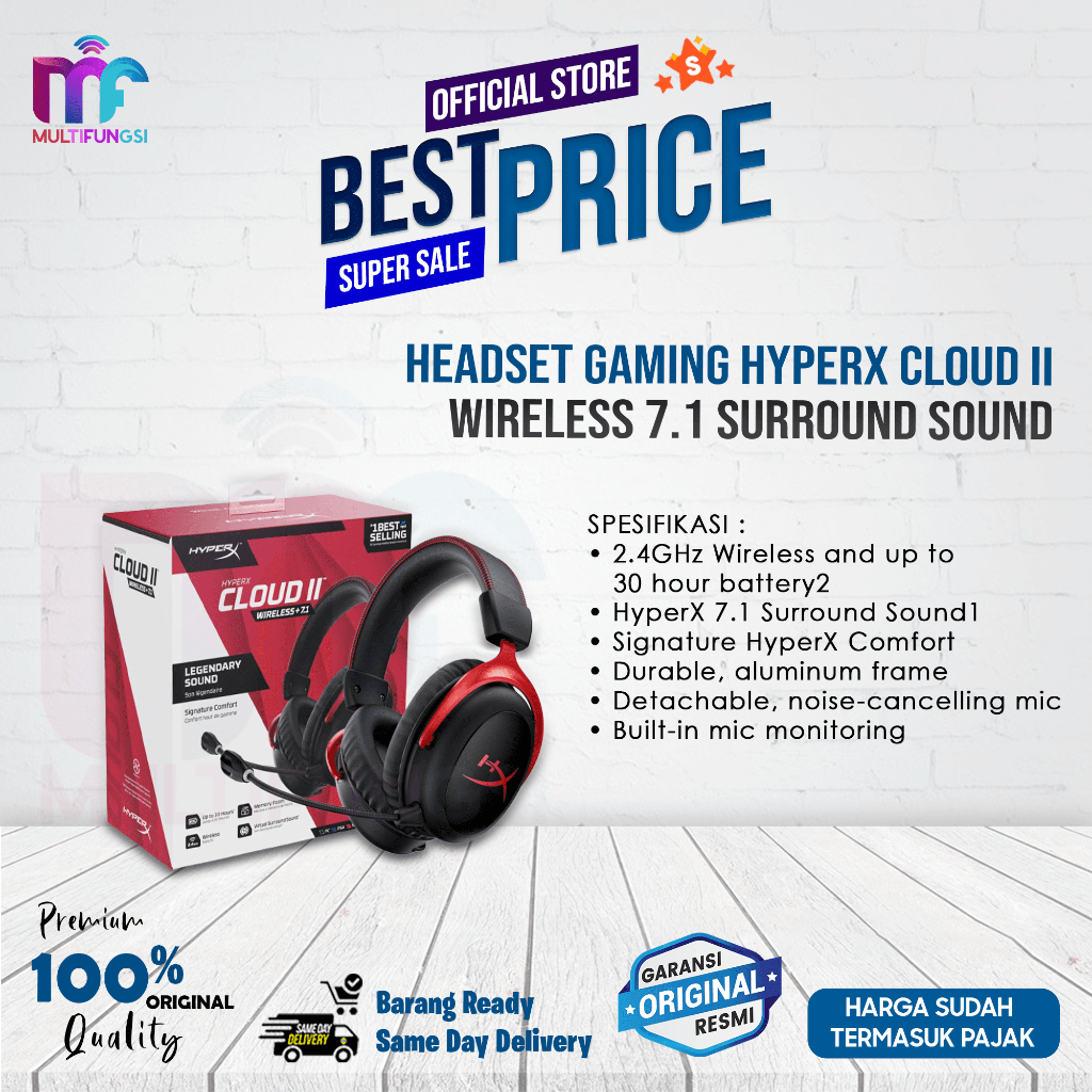 Jual hyperx cloud ii gaming headset Harga Terbaik Termurah