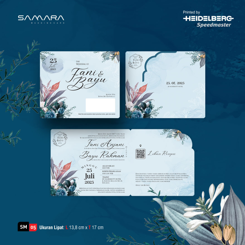 Jual CETAK UNDANGAN PERNIKAHAN DESAIN SIMPLE ELEGAN / UNDANGAN NIKAH ...
