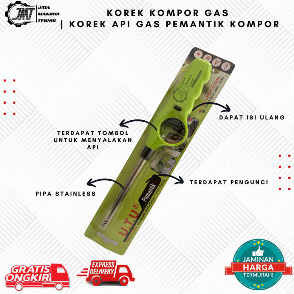 Jual Korek kompor Gas | Korek Api Gas Pemantik Kompor | Gas Lighter ...