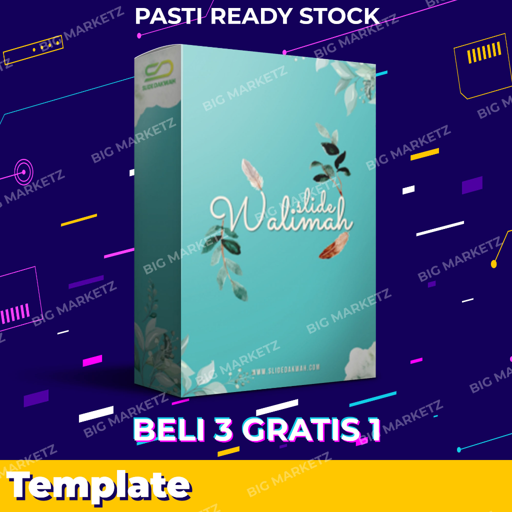 Jual Slides Walimah Undangan Nikah Digital Islami Format Ppt