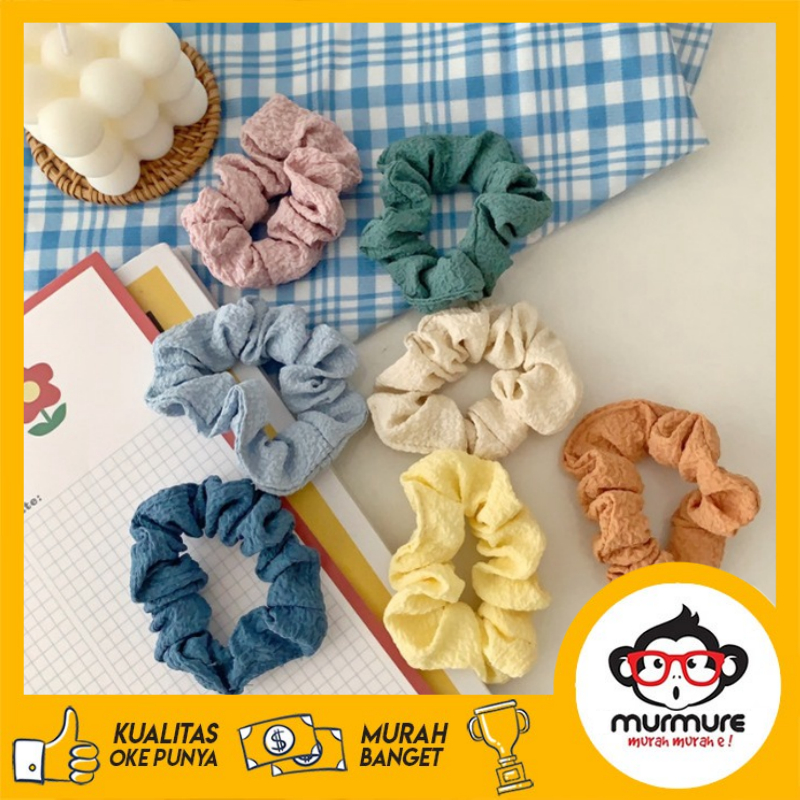 Jual MURMURE I IKAT RAMBUT KOREA POLOS WARNA WARNI / KUNCIR RAMBUT