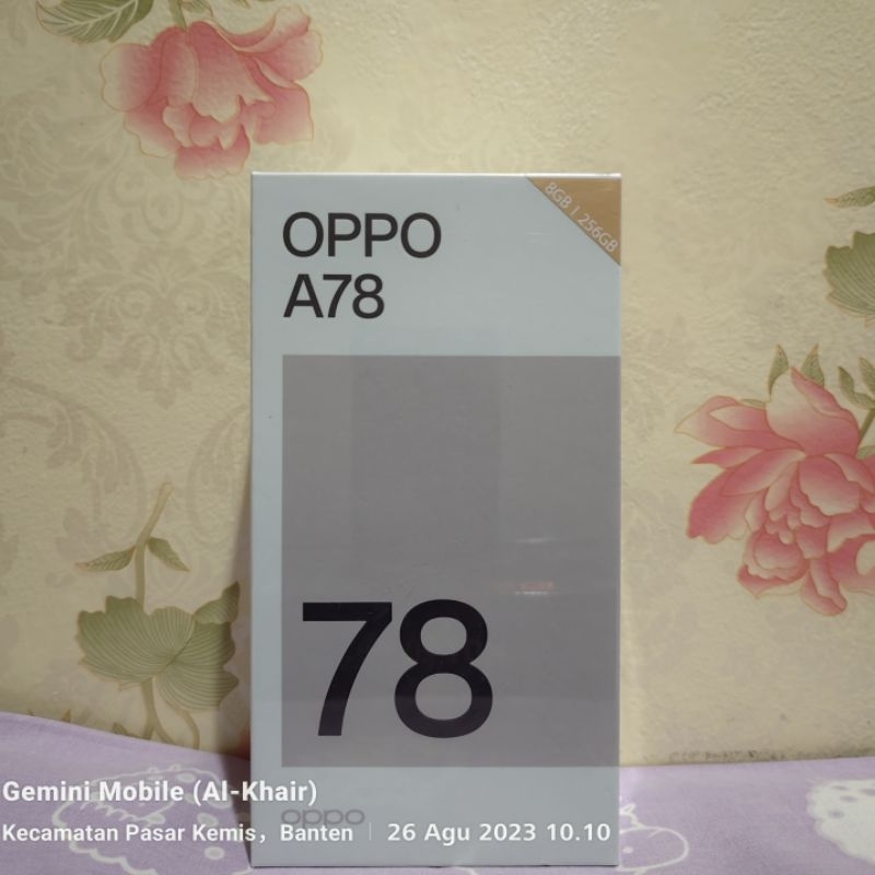 Jual OPPO A78 4G 8/256 GARANSI RESMI NO REPACK FRESH SEGEL ASLI BNIB ...