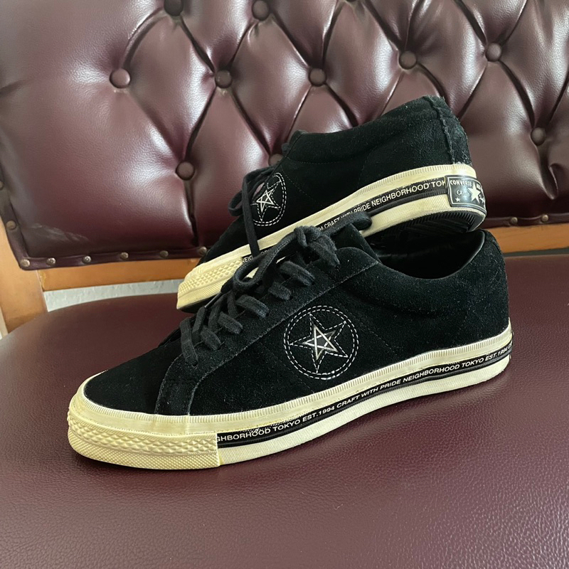 Converse one star clearance 74 ox neighborhood black