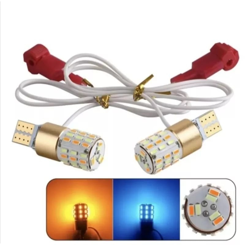 Jual Lampu Sen T10 2in1 54 Mata Senja+Sen Kuning Lampu Sen Motor Led ...