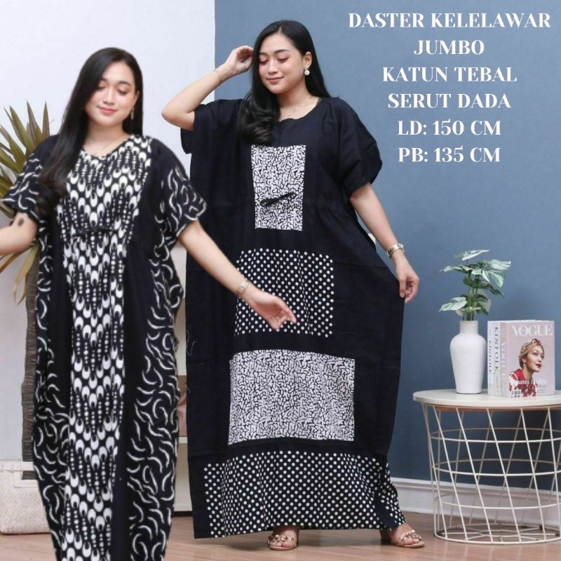 Jual Daster Jumbo Rayon Serut Depan Ld 150 Tebal Dingin Cocok Untuk ...