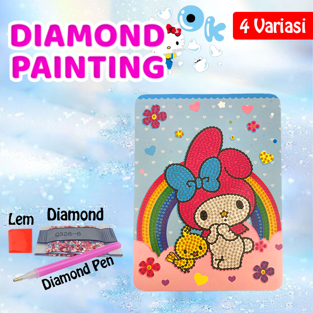 Diamond Painting Sanrio Diy Diamond Painting Kit Sanrio Diamond Paint -  Hijau