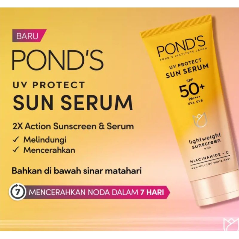 Jual PONDS UV PROTEC SUN SERUM SPF 50PA+++(SUNSCREEN) Shopee Indonesia