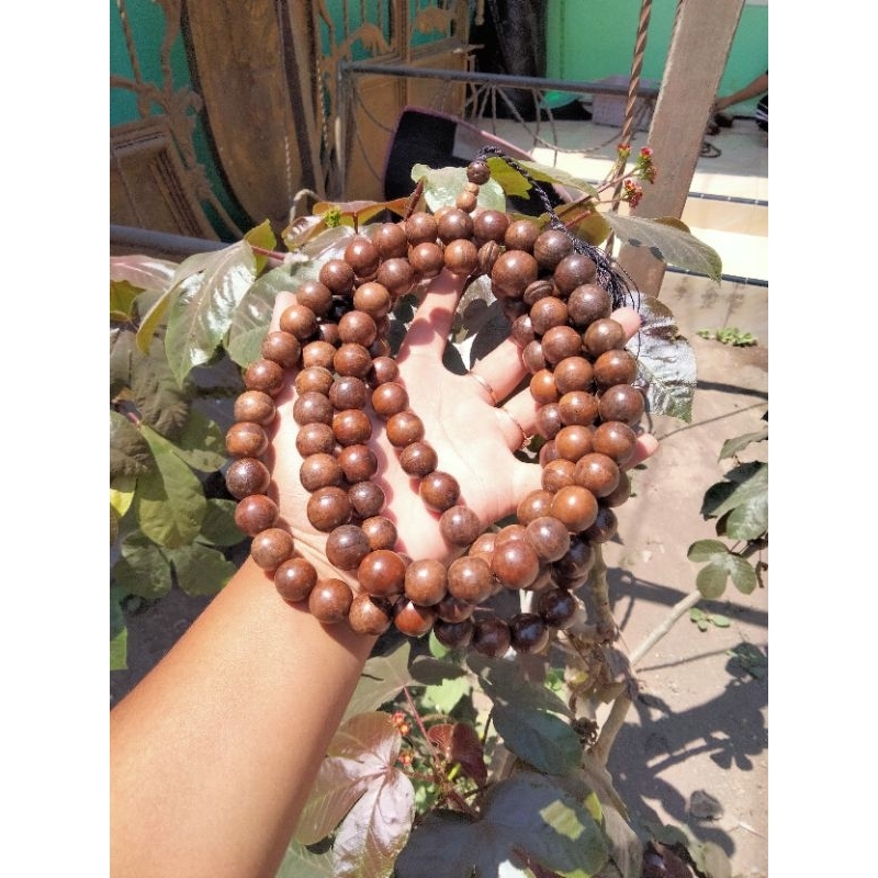 Jual Tasbih Japamala Kayu Gaharu Agatis Raja Kayu Ukuran Mm