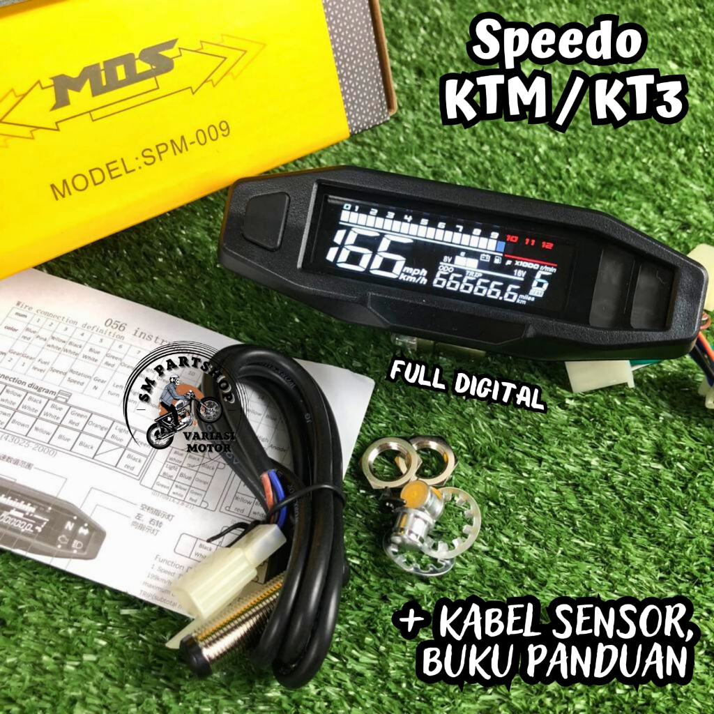 Jual Spido Speedo Spidometer Speedometer Ktm Digital Ktm K Mini Full Indikator Digital Set