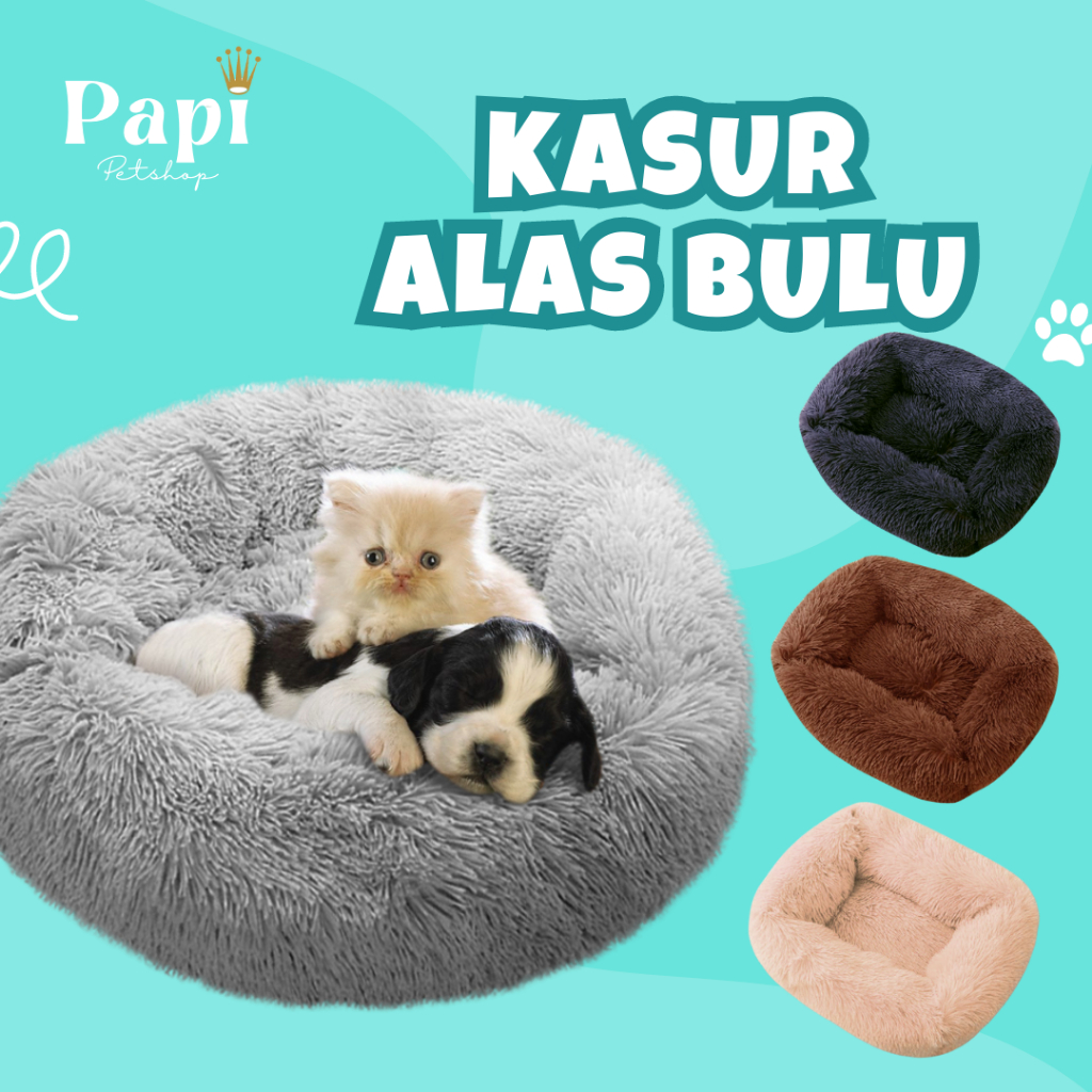 Jual Kasur Tidur Kucing Anjing Alas Kandang Bahan Kain Bulu Rasfur Uk ...