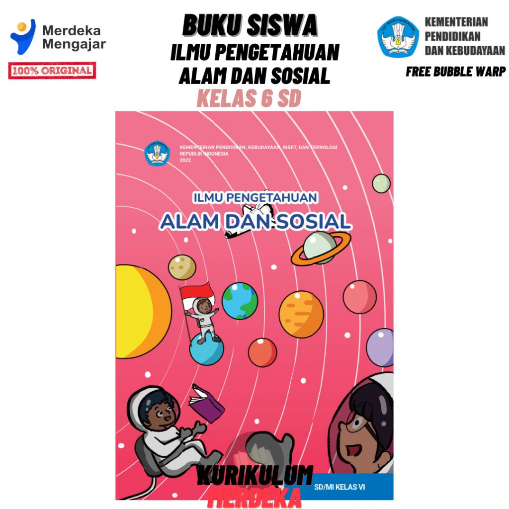 Jual Buku Ilmu Pengetahuan Alam dan Sosial Kelas 6 SD Kurikulum Merdeka ...