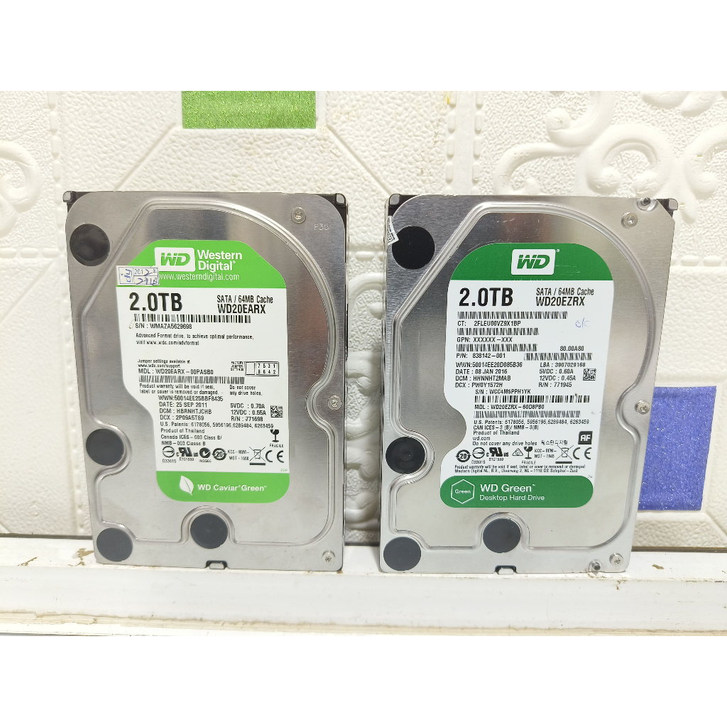 Jual HARDDISK WD GREEN 2TB SENTINEL 100% | Shopee Indonesia