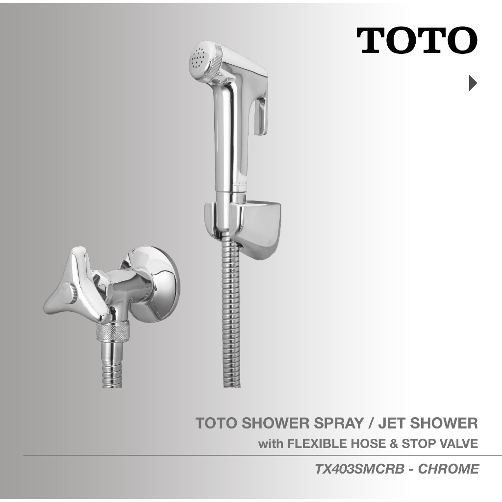 Jual TOTO TX403SMCRB Shower Spray with Stop Valve Shopee Indonesia