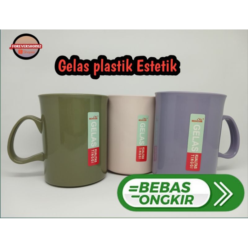 Jual Gelas Minum Gelas Kumur Mug Plastik Estetik Dan Mewah Dan Tahan