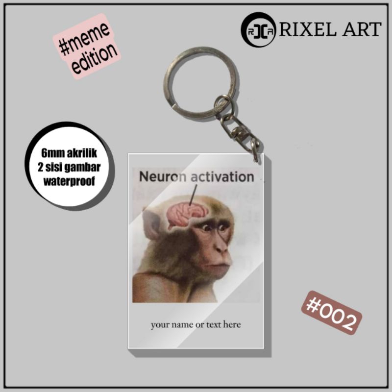 Jual Gantungan Kunci Neuron Activation Meme Shopee Indonesia