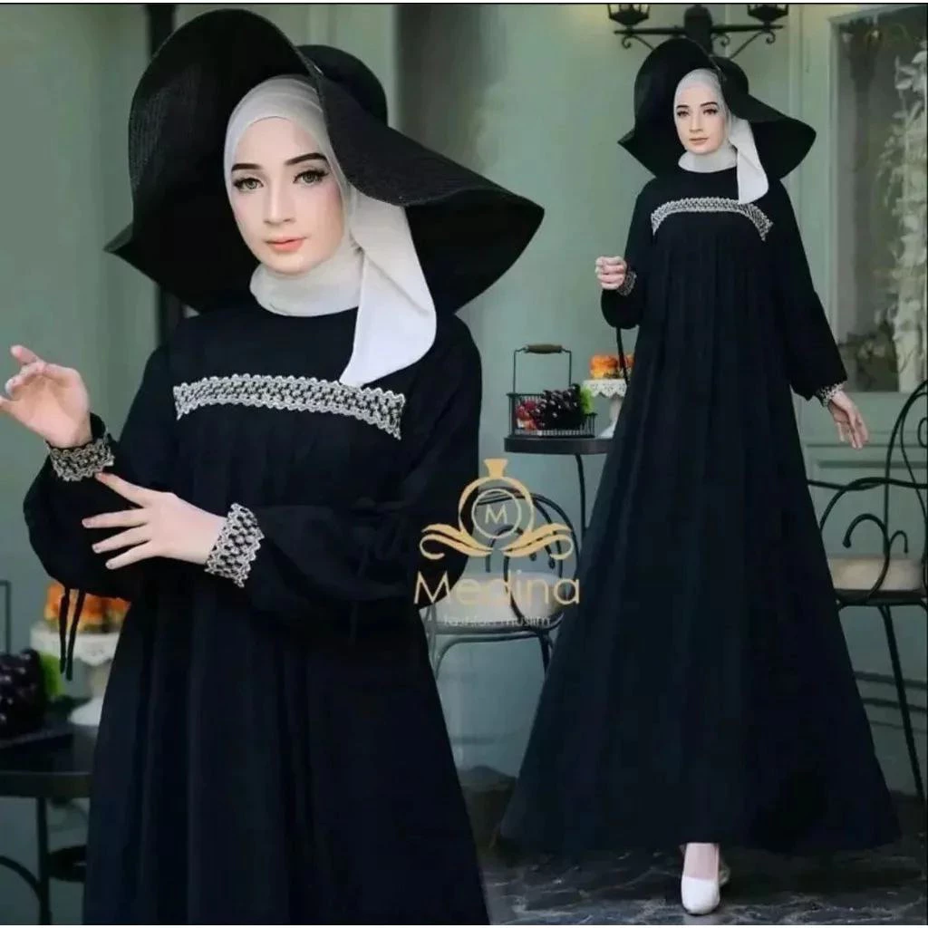 Gamis Medina Renda Crinkle Airflow Premium Jumbo