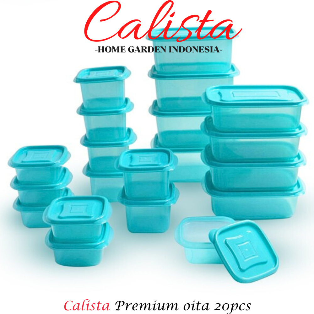 Jual Calista Food Container Toples Plastik Calista Oita Set Isi Pcs Tempat Penyimpanan