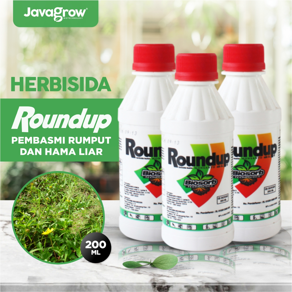 Jual Pestisida Herbisida Pemasmi Rumput Liar Roundup 486sl 200ml