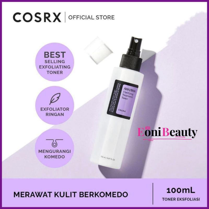 Jual COSRX AHA/BHA Clarifying Treatment Toner Full Size 150mL / Gentle Exfoliator Exfoliating