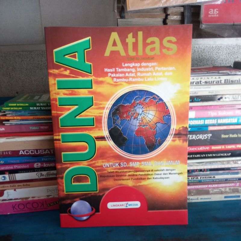 Jual Atlas Dunia Dan Indonesia Edisi 38 Provinsi Ukuran Besar | Shopee ...