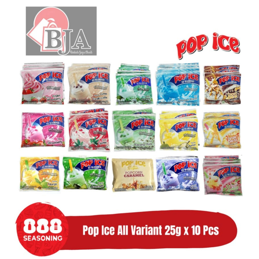 Jual Pop Ice All Varian 1 Sachet Minuman Es Blender 25 Gr Bpom Pop Ice Sachet Shopee Indonesia 3088