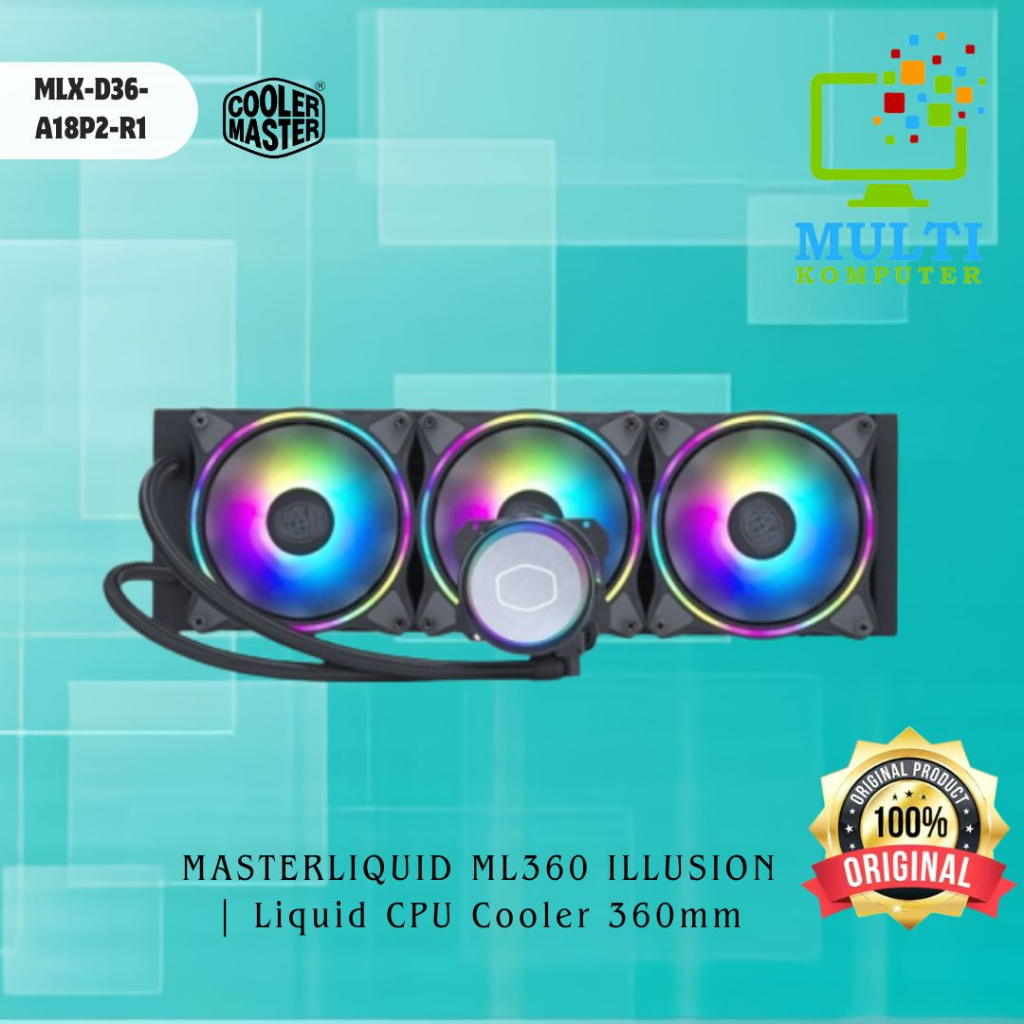 Jual COOLER MASTER MASTERLIQUID ML360 ILLUSION | Liquid CPU Cooler ...