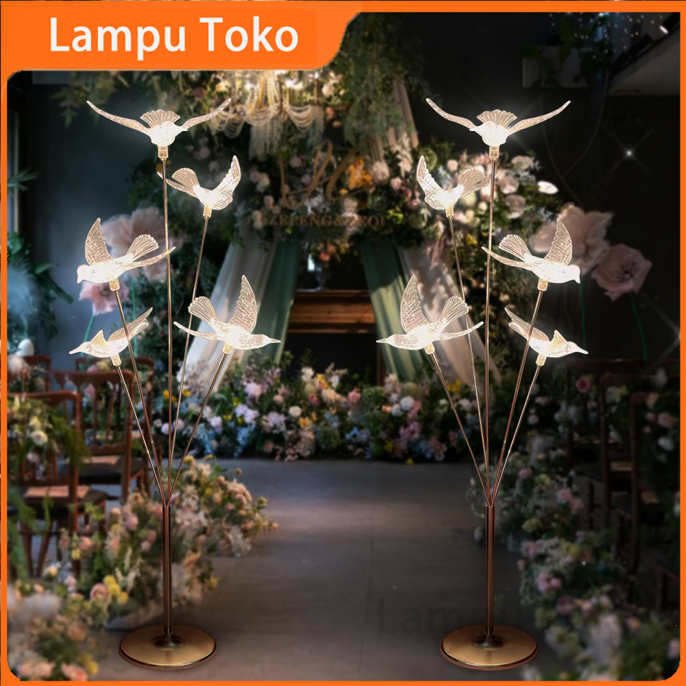 Jual ⭐NEW⭐Pernikahan Lampu Burung Dekorasi Lampu Dekorasi Standing150cm