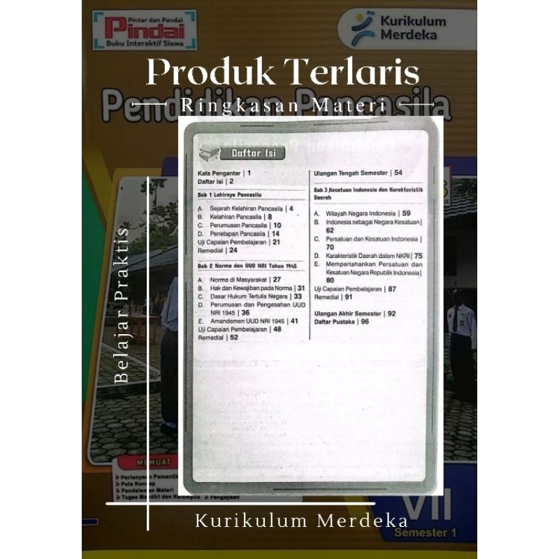 Jual Lks Pkn Kelas 7 Kurikulum Merdeka Semester 1 Shopee Indonesia