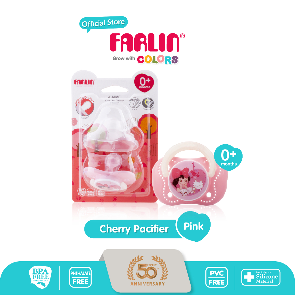 Jual Farlin Chuchu Cherry Pacifier 0m+ / Empeng Bayi | Shopee Indonesia