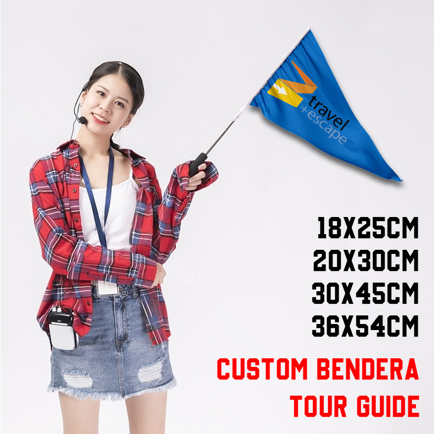 Jual Custom Bendera Tour Guide Tour Travel Tour Leader | Shopee Indonesia