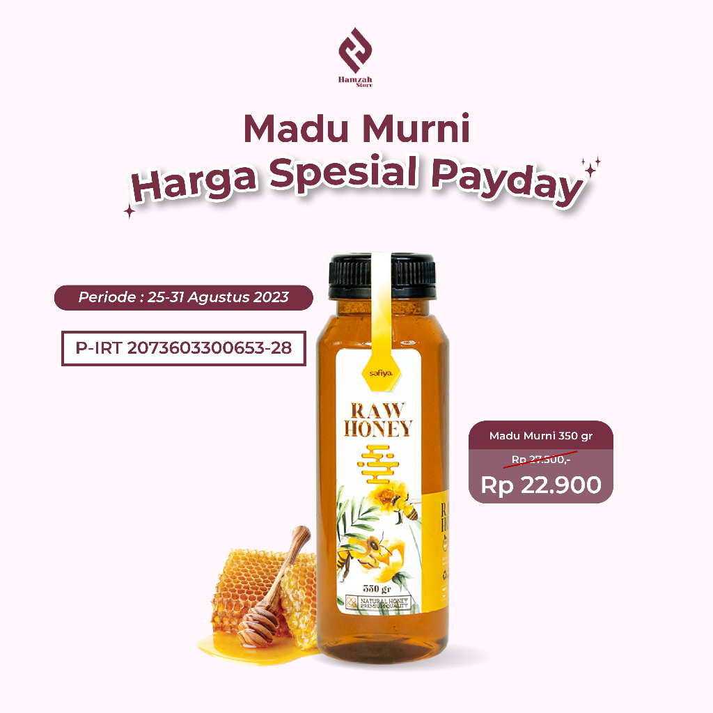 Jual Madu Asli Madu Murni Safiya Herbal 350 Gram Original Best