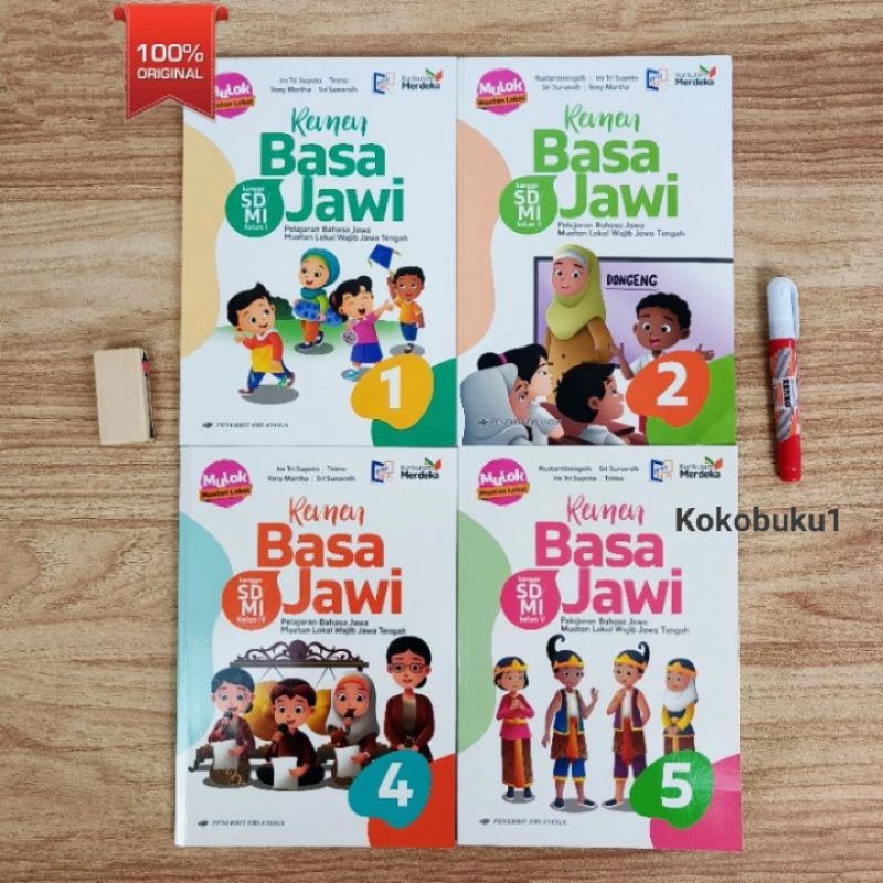 Jual Remen Basa Jawi Kelas 1 2 4 5 SD Kurikulum Merdeka Erlangga ...