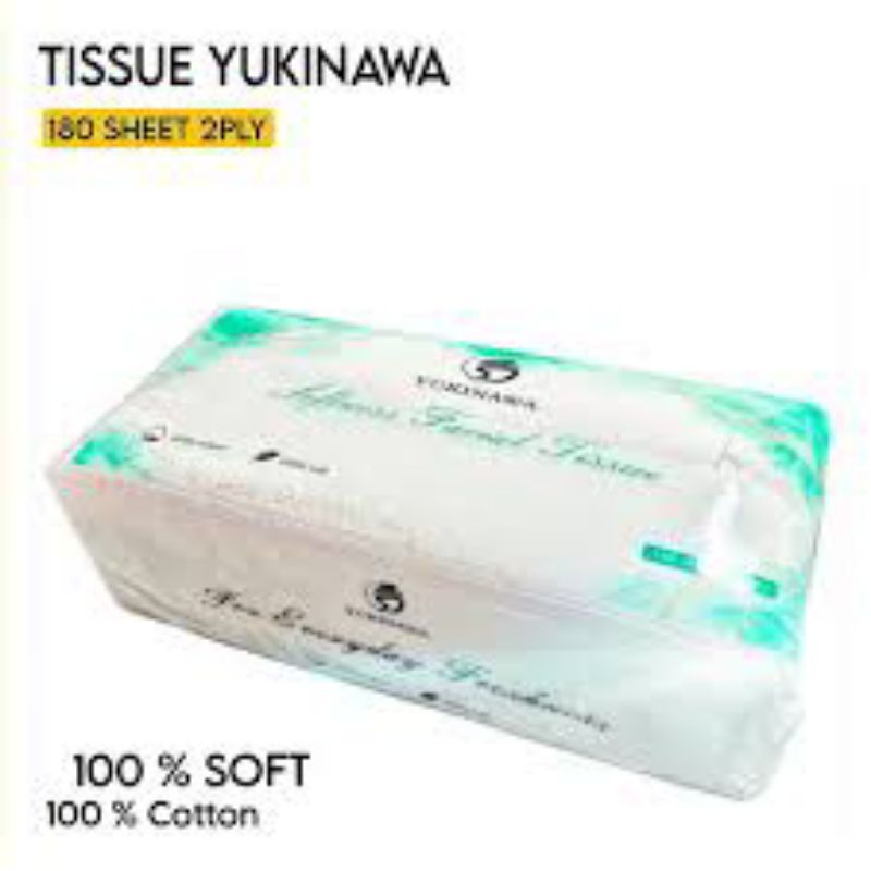 Jual Tissu wajah YUKINAWA 180 sheets 20 ply | Shopee Indonesia