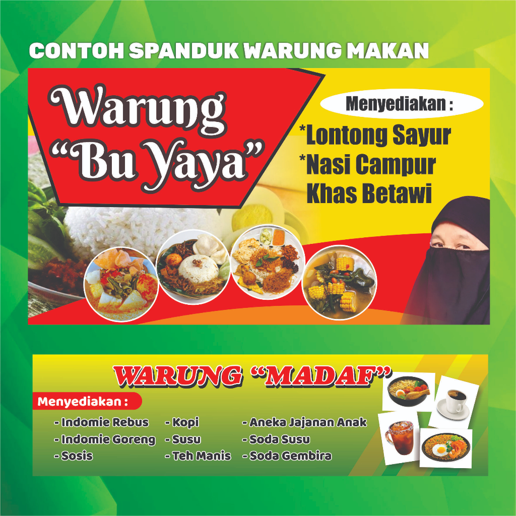 Jual CETAK SPANDUK / BANNER / X BANNER / ROLL BANNER WARUNG MAKAN ULANG ...