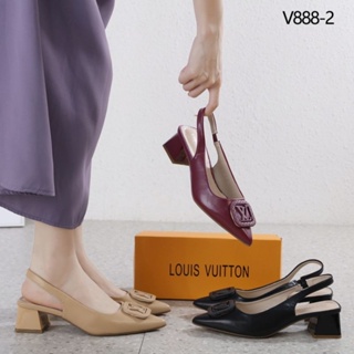 Sepatu Louis Vuitton 720-1 Slingback Heel Pumps Semi Premium (Kode: SLV256)  