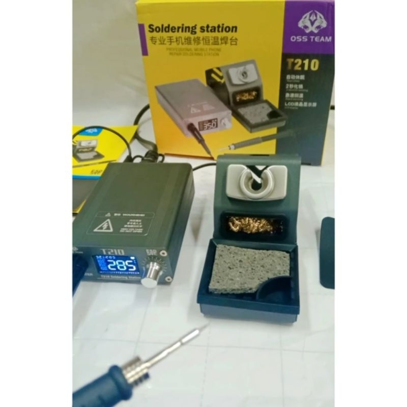 Jual SOLDER STATION DIGITAL OSS TEAM T210/SOLDERING STATION T210