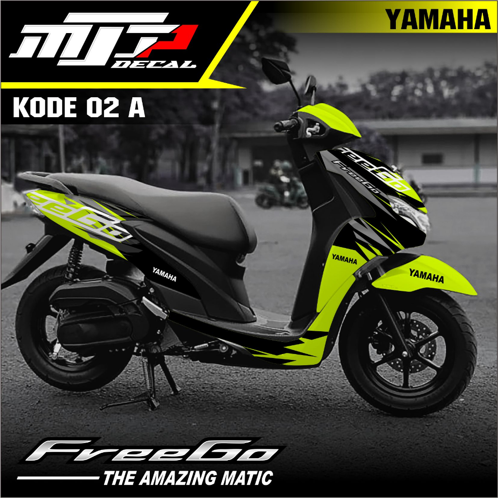 Jual (COD) Sticker Decal Stiker YAMAHA FREEGO Variasi Fullbody Desain ...