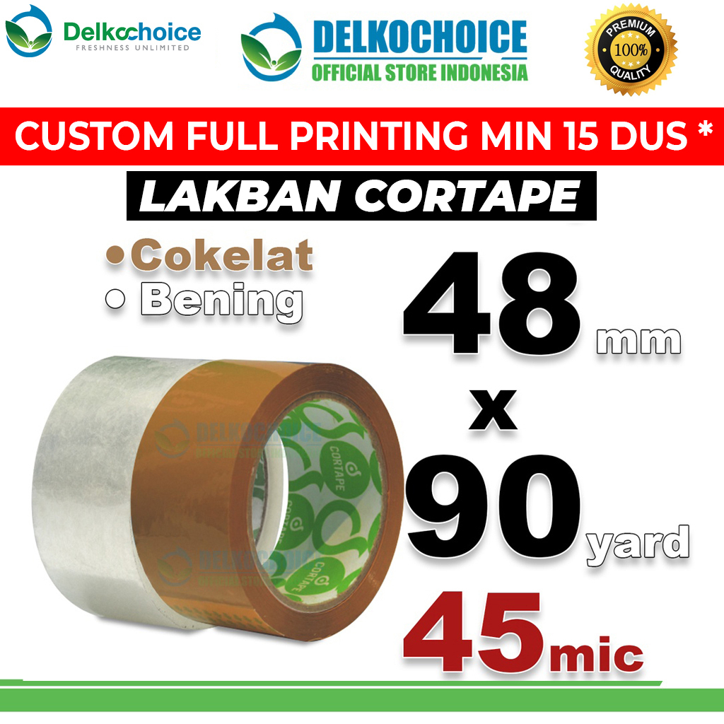 Jual Lakban 48mm x 90yard CORTAPE Plakban Isolasi OPP Tape TERMURAH ...
