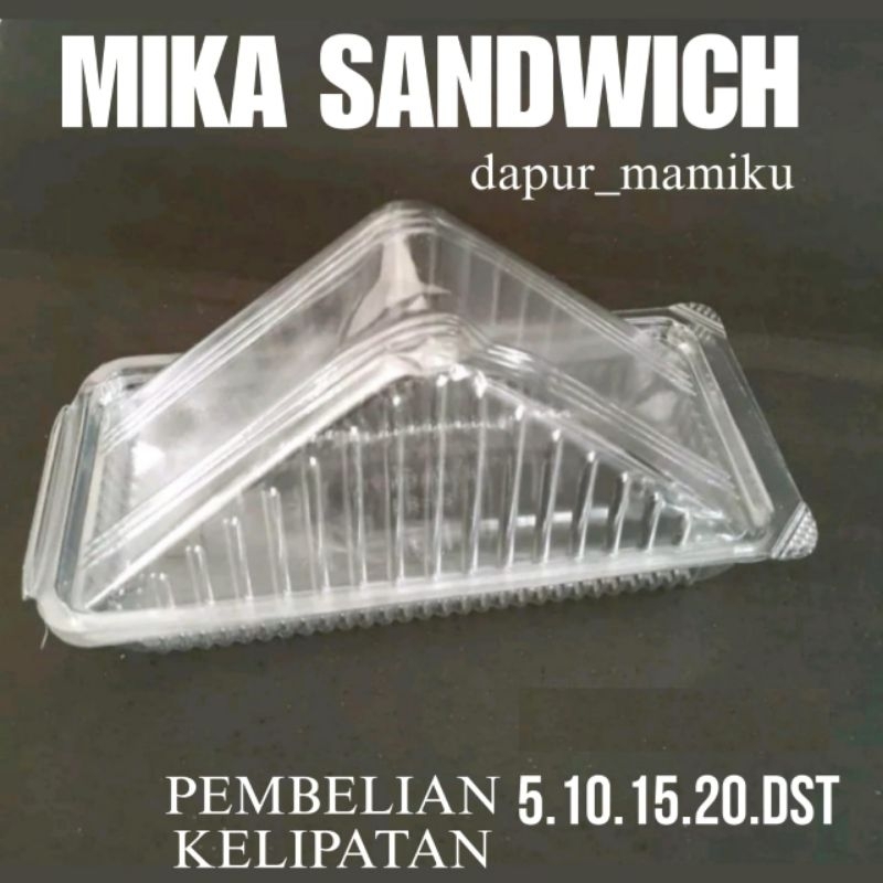 Jual DAPURMAMI ( Mika Sandwich ) Tray Mika Sandwich Segitiga Mika Roti ...