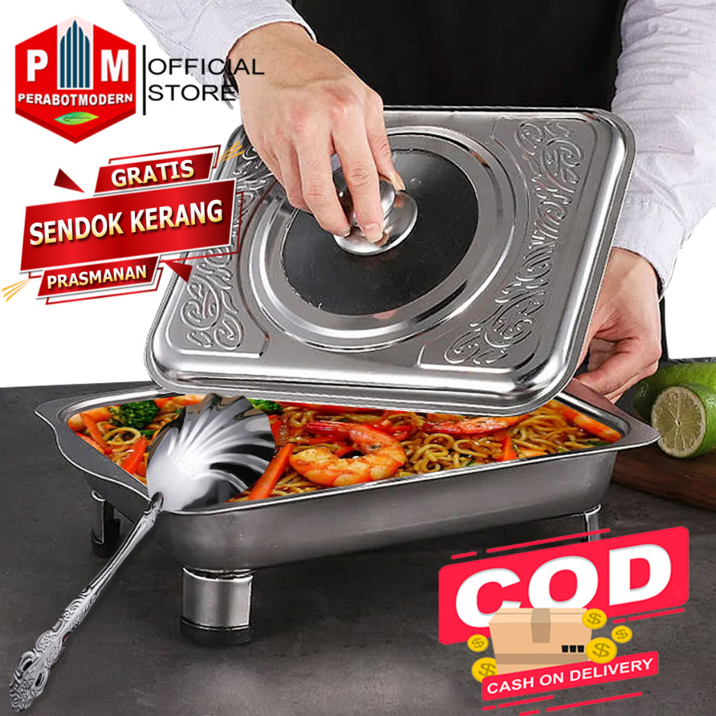 Jual Tempat Makan Prasmanan Stainless Pan / Fast Food Dish Prasmanan ...