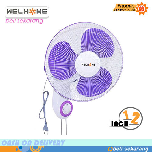 Jual Welhome Wh 1261 Kipas Angin Dindingwall Fan 12 Inch Shopee Indonesia 2503