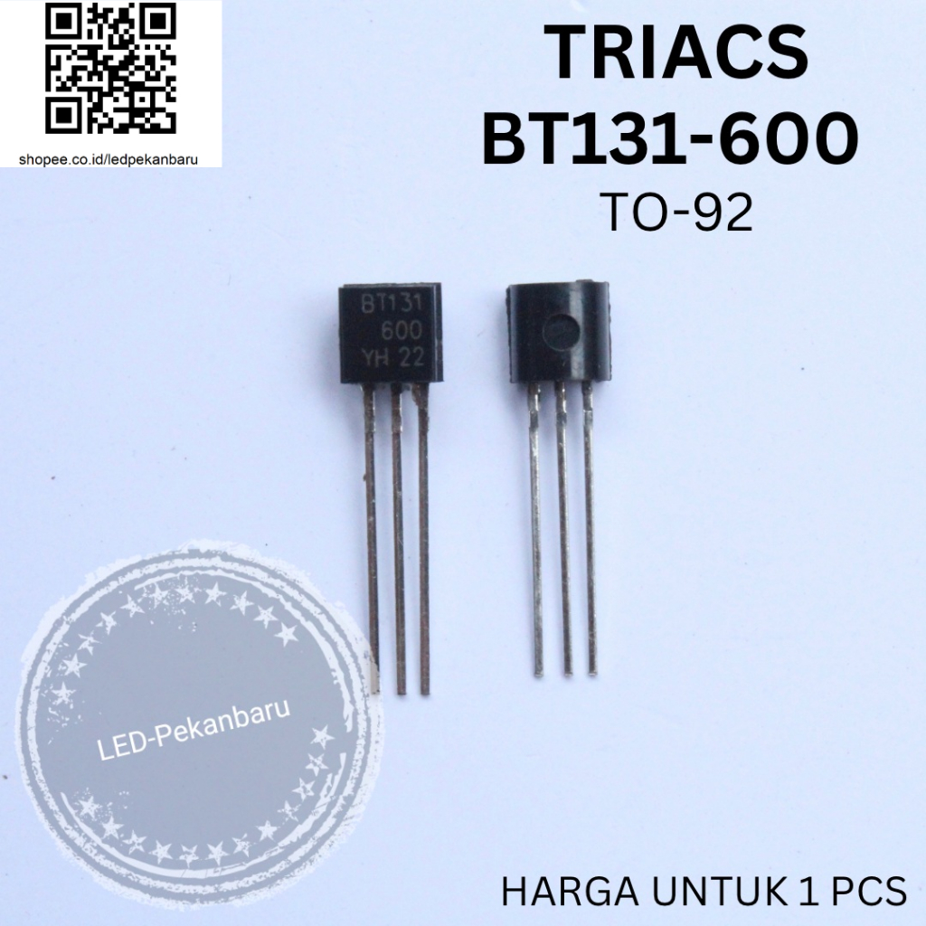 Jual TRIAC BT131 600 BT 131 TRANSISTOR TR NXP | Shopee Indonesia