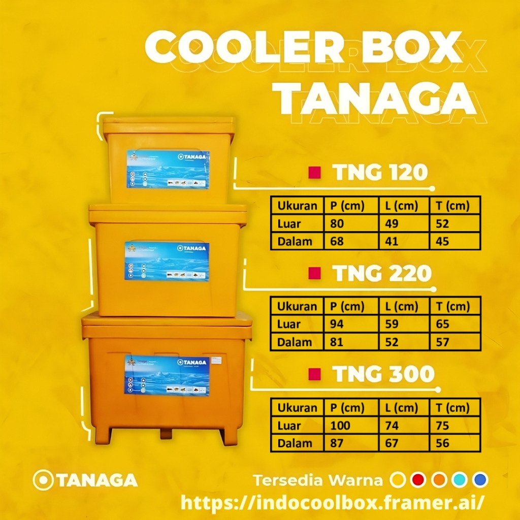 Jual Cooler Box Tanaga 300 Liter Termos Es Kotak Tempat Es Batu Daging ...